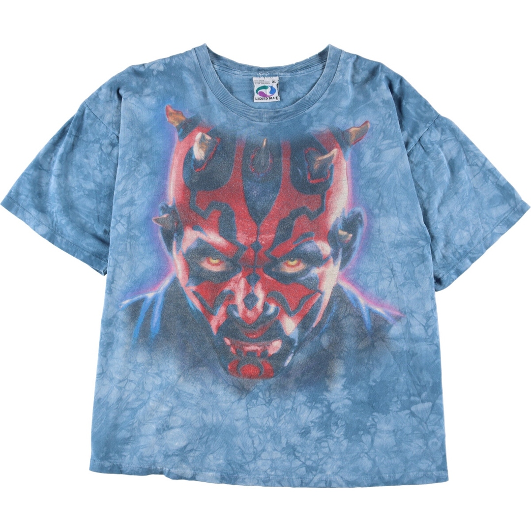 90年代 STAR WARS DARTH MAUL スターウォーズ ダースモール メッシュ ベースボールシャツ メンズ2XL