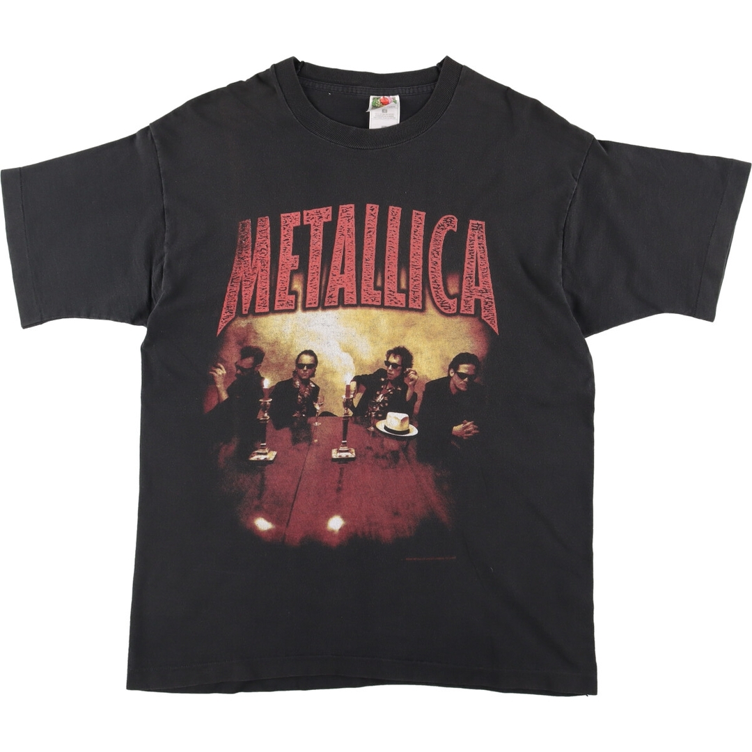 90年代 フルーツオブザルーム FRUIT OF THE LOOM METALLICA メタリカ LOAD TOUR 1996-1997 両面プリント バンドTシャツ バンT カナダ製 メンズL ヴィンテージ /evb001830