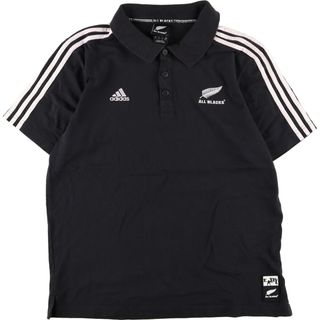 アディダス(adidas)の古着 アディダス adidas ALL BACKS 3本ライン 半袖 ポロシャツ メンズM /eaa340895(ポロシャツ)