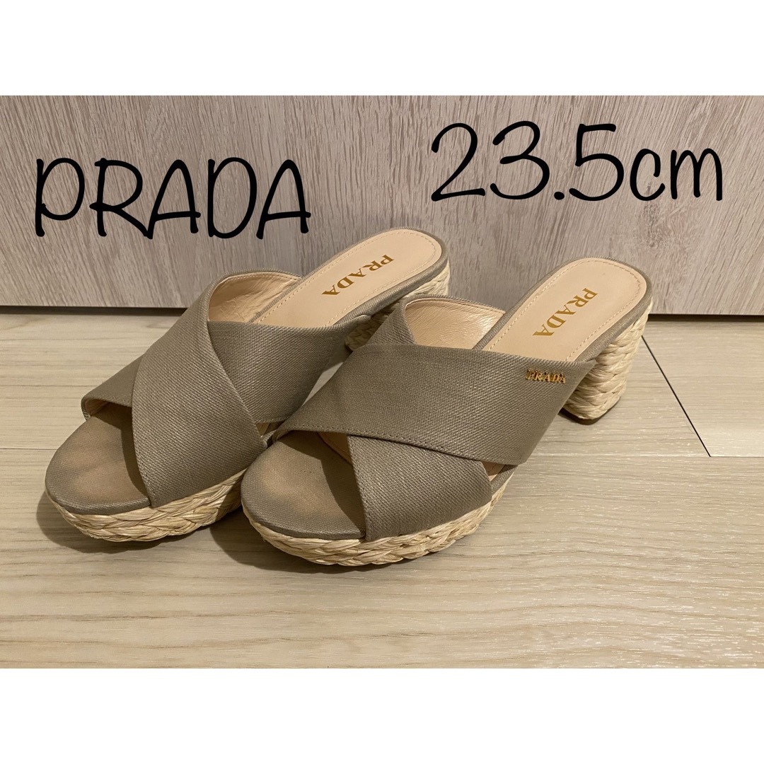 安いショップ 最終値引き❗️ PRADA プラダ サンダル 23.5 ...