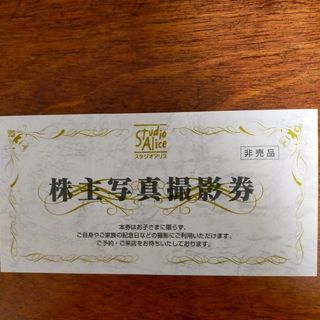 スタジオアリス 株主写真撮影券・株主優待 1枚(その他)