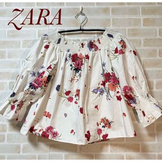 ザラ(ZARA)の【ZARA】2way 花柄オフショルダー(シャツ/ブラウス(長袖/七分))