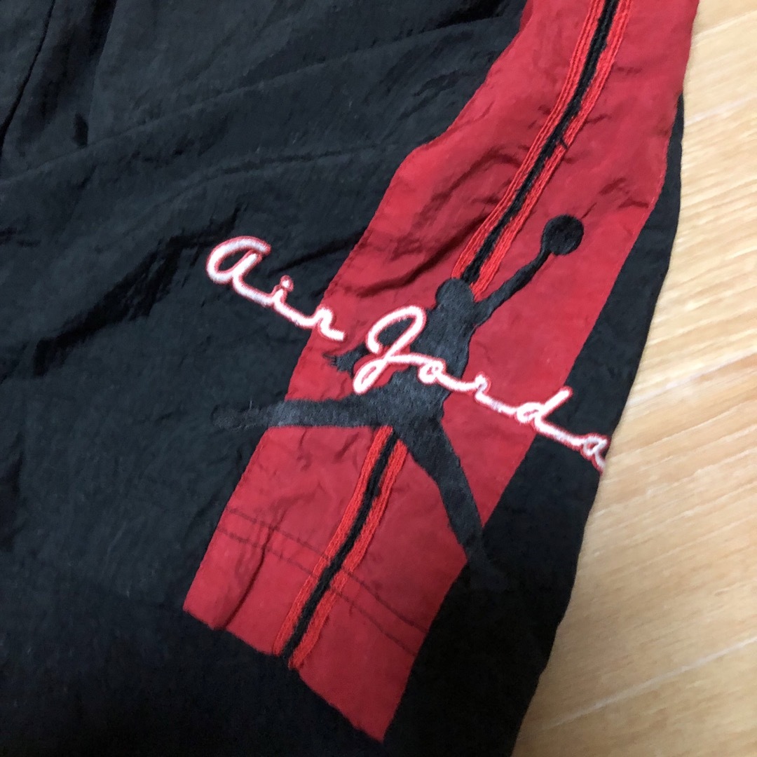 レア 90s NIKE AIR JORDAN 刺繍ロゴ ナイロンパンツ M
