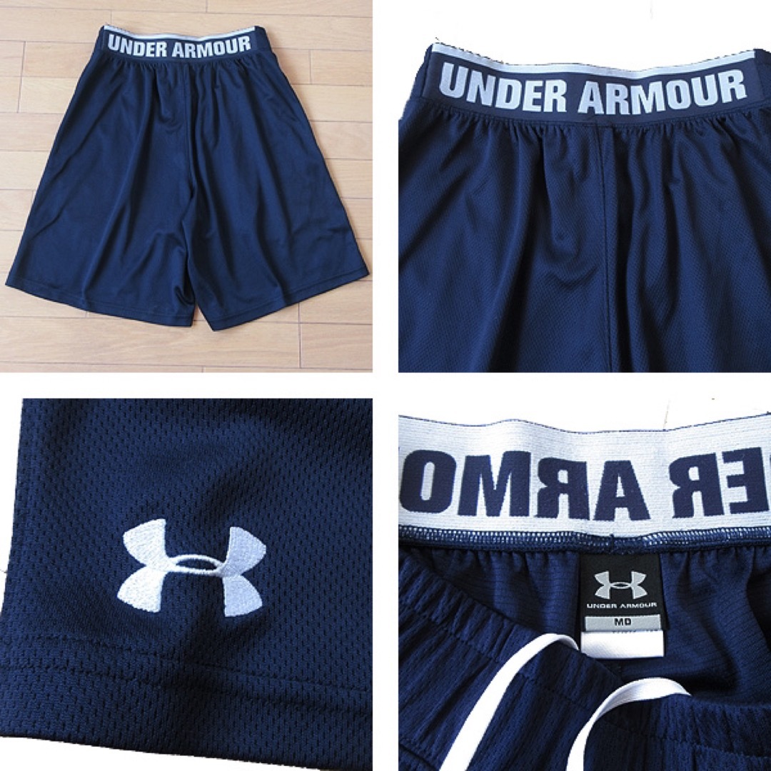 UNDER ARMOUR(アンダーアーマー)の美品 M アンダーアーマー メンズ ハーフパンツ ネイビー メンズのパンツ(ショートパンツ)の商品写真