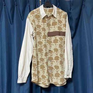 アンダーカバー(UNDERCOVER)のundercover 96ss ドクロ期　デジタル　ドクロ　袖切替シャツ　(Tシャツ/カットソー(七分/長袖))