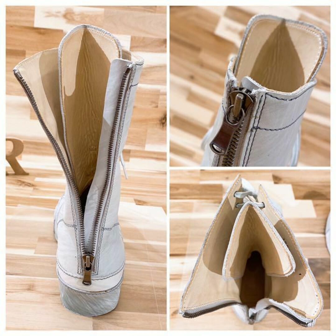大人気】 The Viridi-anne 未使用バックジップ 15ホール デザイナーズ ブーツ グレーの通販 by Challice  well.｜ザヴィリジアンならラクマ