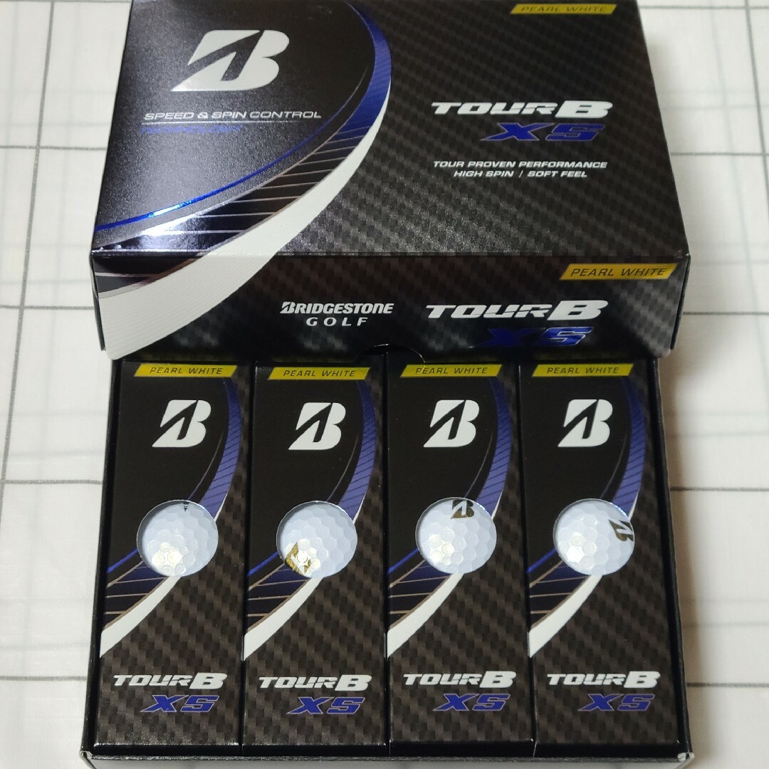 ブリヂストン TOUR B XS エックスエス パールホワイト 2ダース