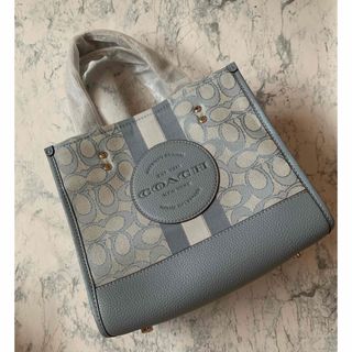 コーチ(COACH)の〈未使用〉COACH コーチ トートバッグ ショルダーバッグ ブルー(トートバッグ)