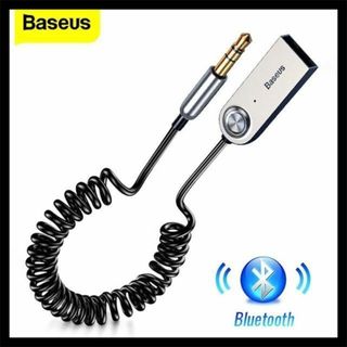 Bluetooth レシーバー　ＨＩ－ＦＩ音楽【Baseus】(カーオーディオ)