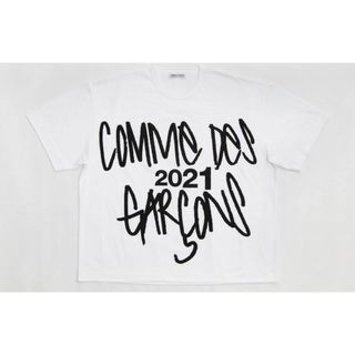 希少 COMME des GARCONS SHIRTS ロゴ総柄Tシャツ M