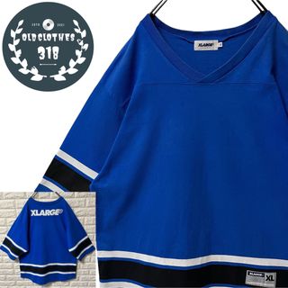 エクストララージ(XLARGE)の【XLARGE】エクストララージ ハーフスリーブ Tee ゲームシャツ XL(Tシャツ/カットソー(半袖/袖なし))