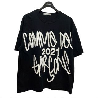 希少 COMME des GARCONS SHIRTS ロゴ総柄Tシャツ M