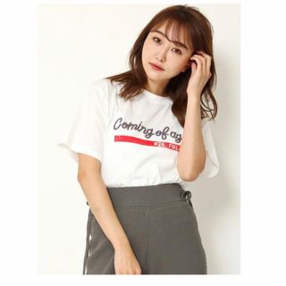 リリーブラウン(Lily Brown)のLily Brown スパンコールTシャツ ピンク(Tシャツ(半袖/袖なし))