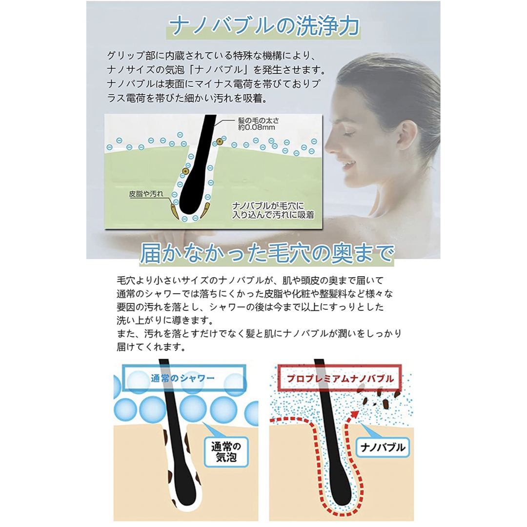 東京星川 シャワーヘッド ステンレスコーティング 節水 塩素除去 3段階モード 2