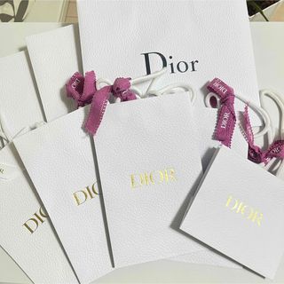 ディオール(Dior)のDior紙袋セット｜リボン付き　8枚（大3・中4・小1）(ショップ袋)