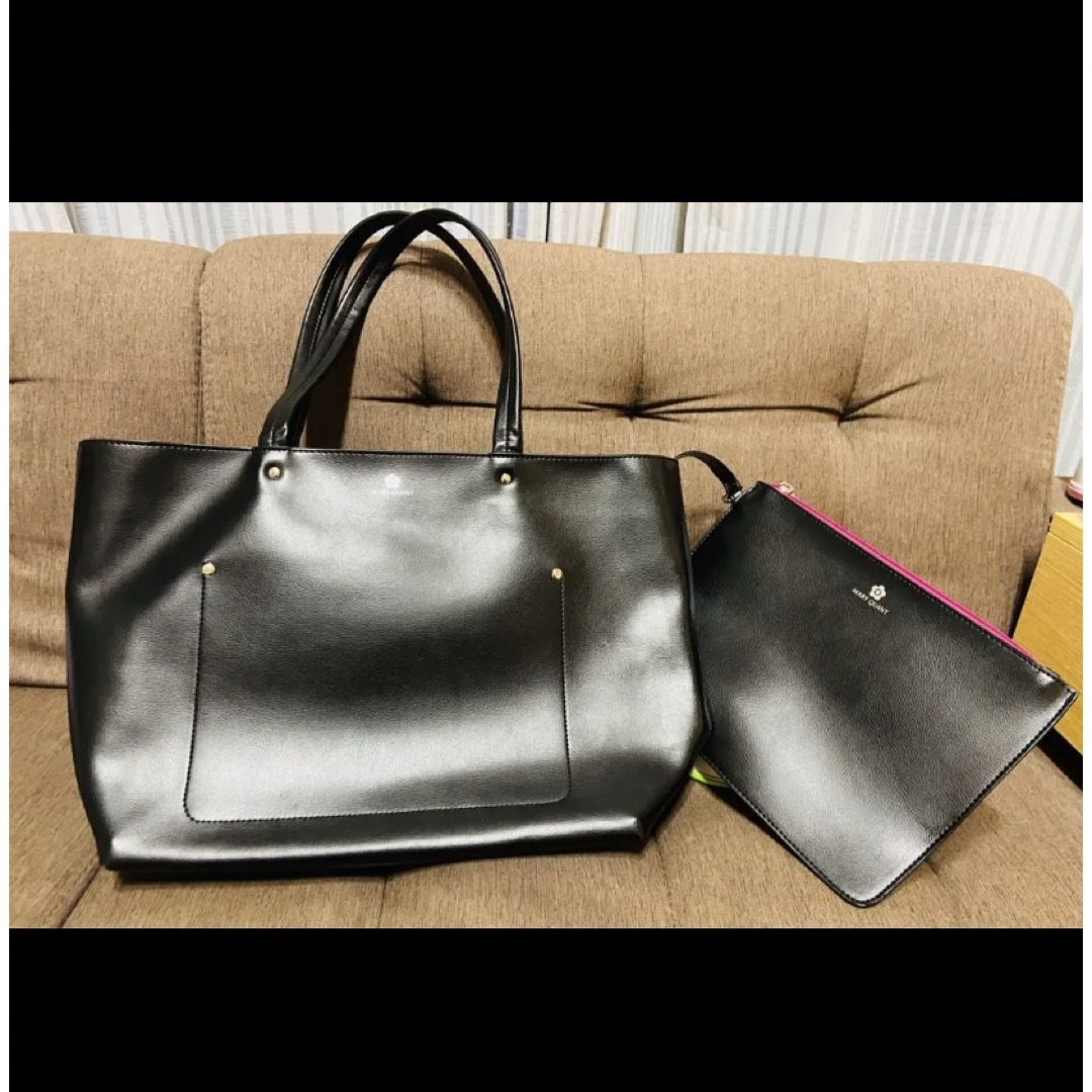 美品　MARY QUANT マリークワント  ブリーフケース　トートバッグレザー