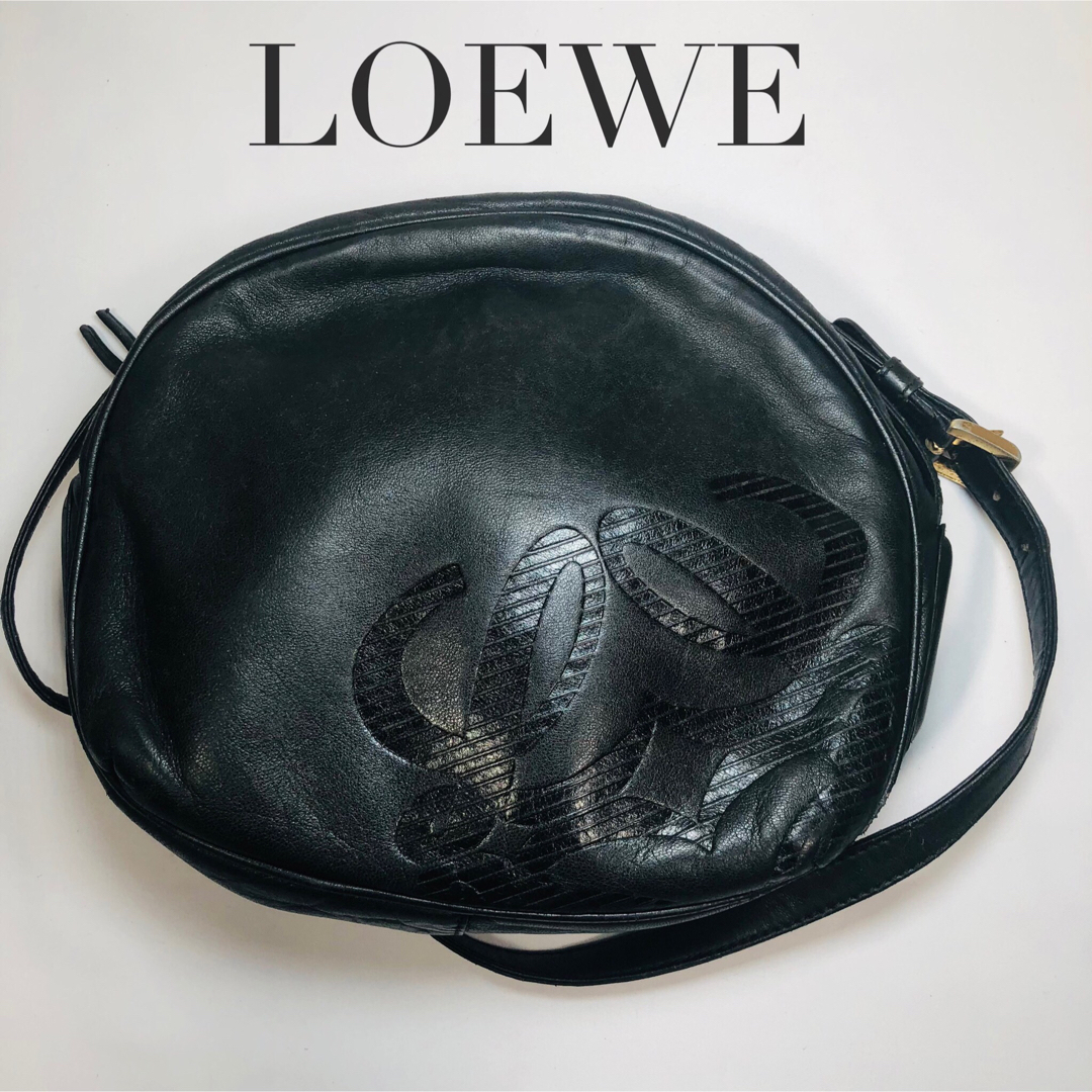 ロエベ　LOEWE ショルダーバッグ　ミニバッグ　黒　ブラック　バッグ