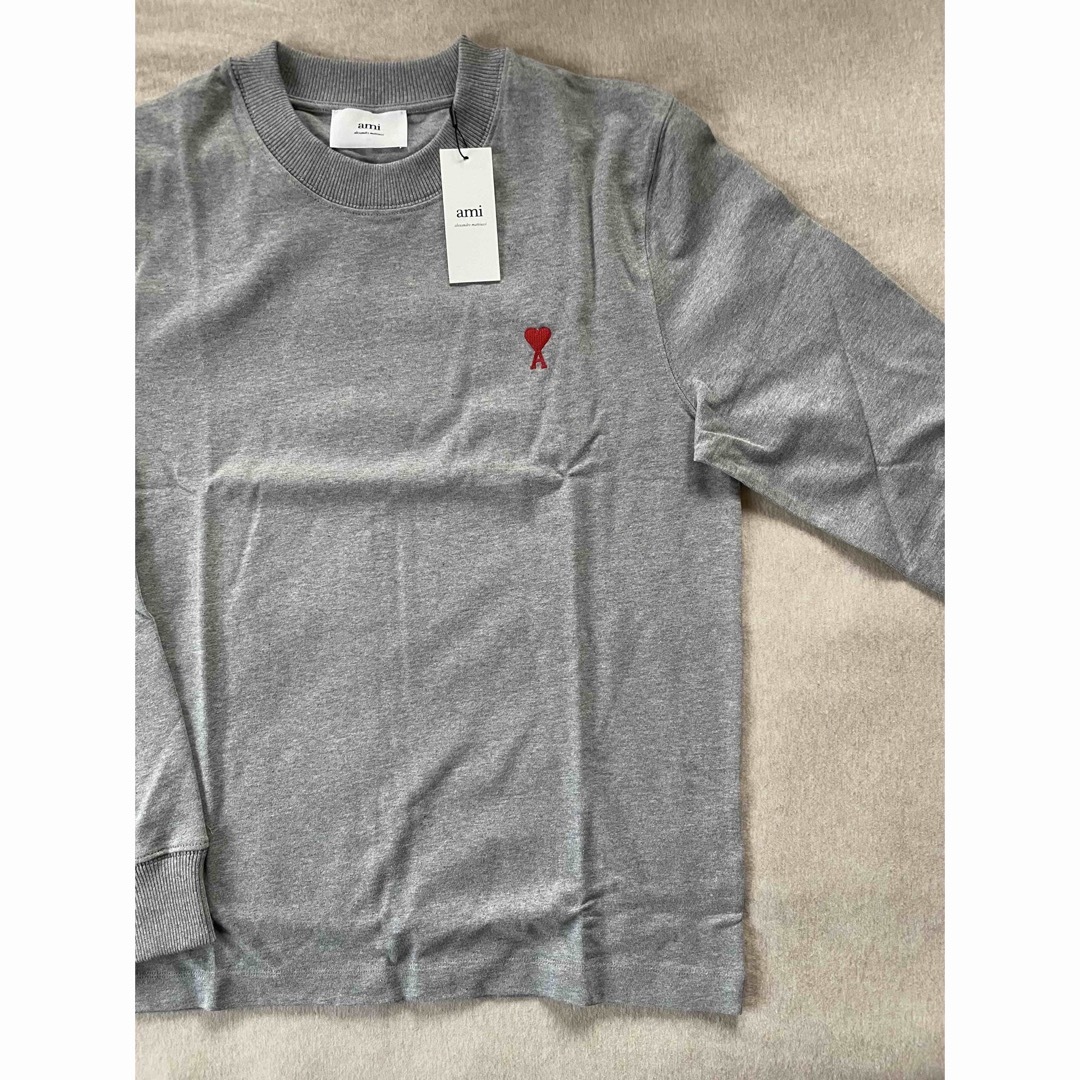 XL新品 AMI Paris アミ グラフィック ロゴ ロング Tシャツ グレー www