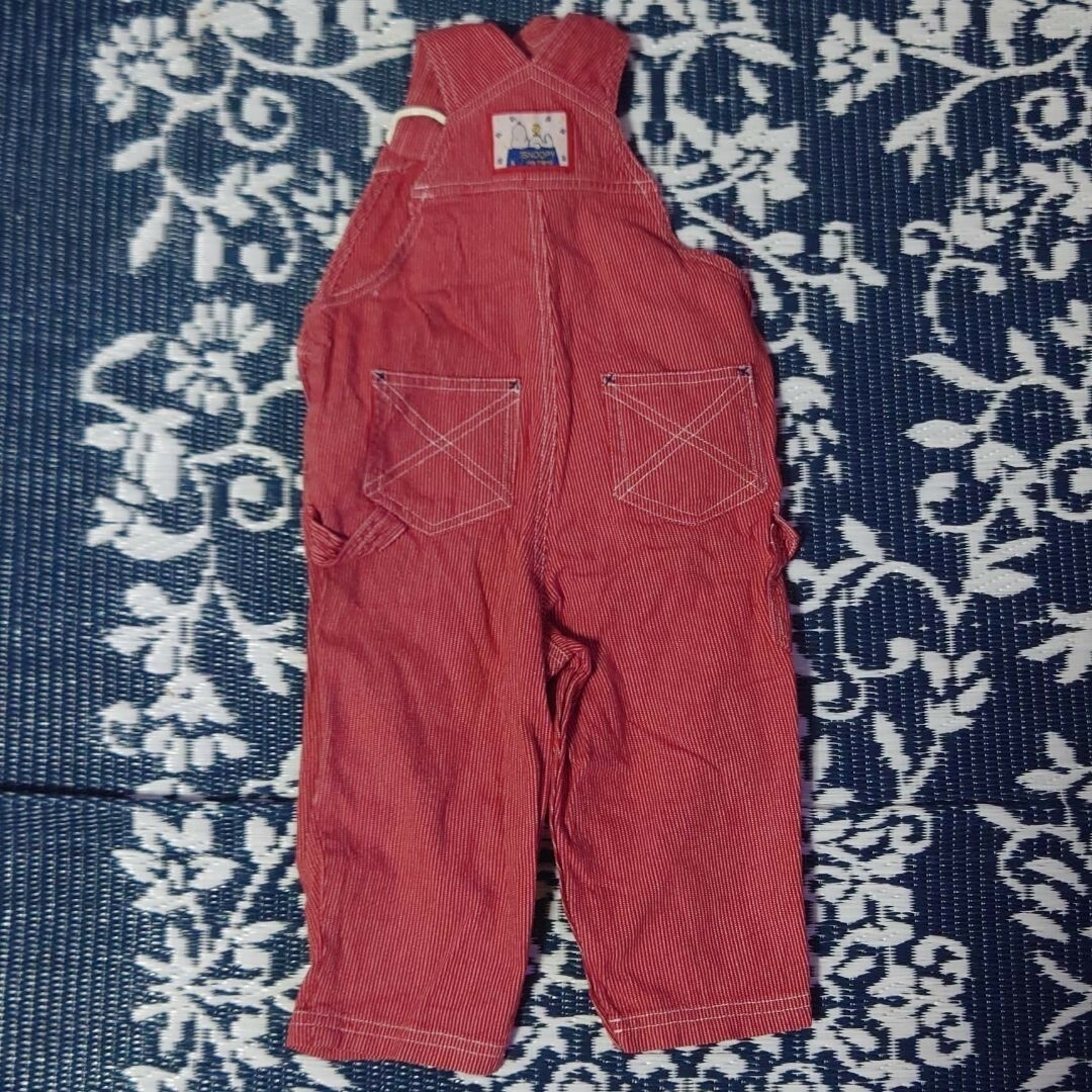 SNOOPY(スヌーピー)のスヌーピーオーバーオール80 キッズ/ベビー/マタニティのベビー服(~85cm)(パンツ)の商品写真