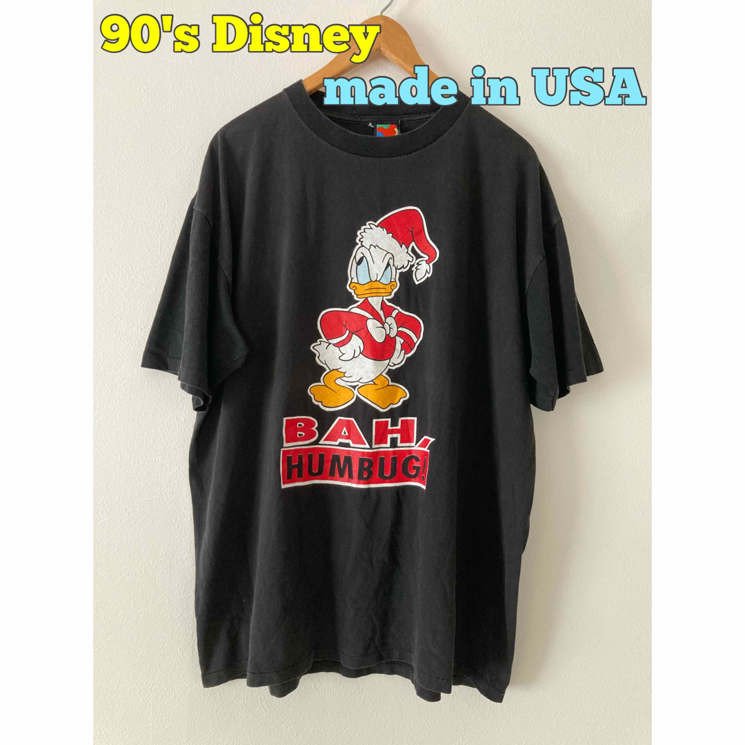 90's 　Disney ドナルド　Tシャツ　プリントTシャツ　USA製