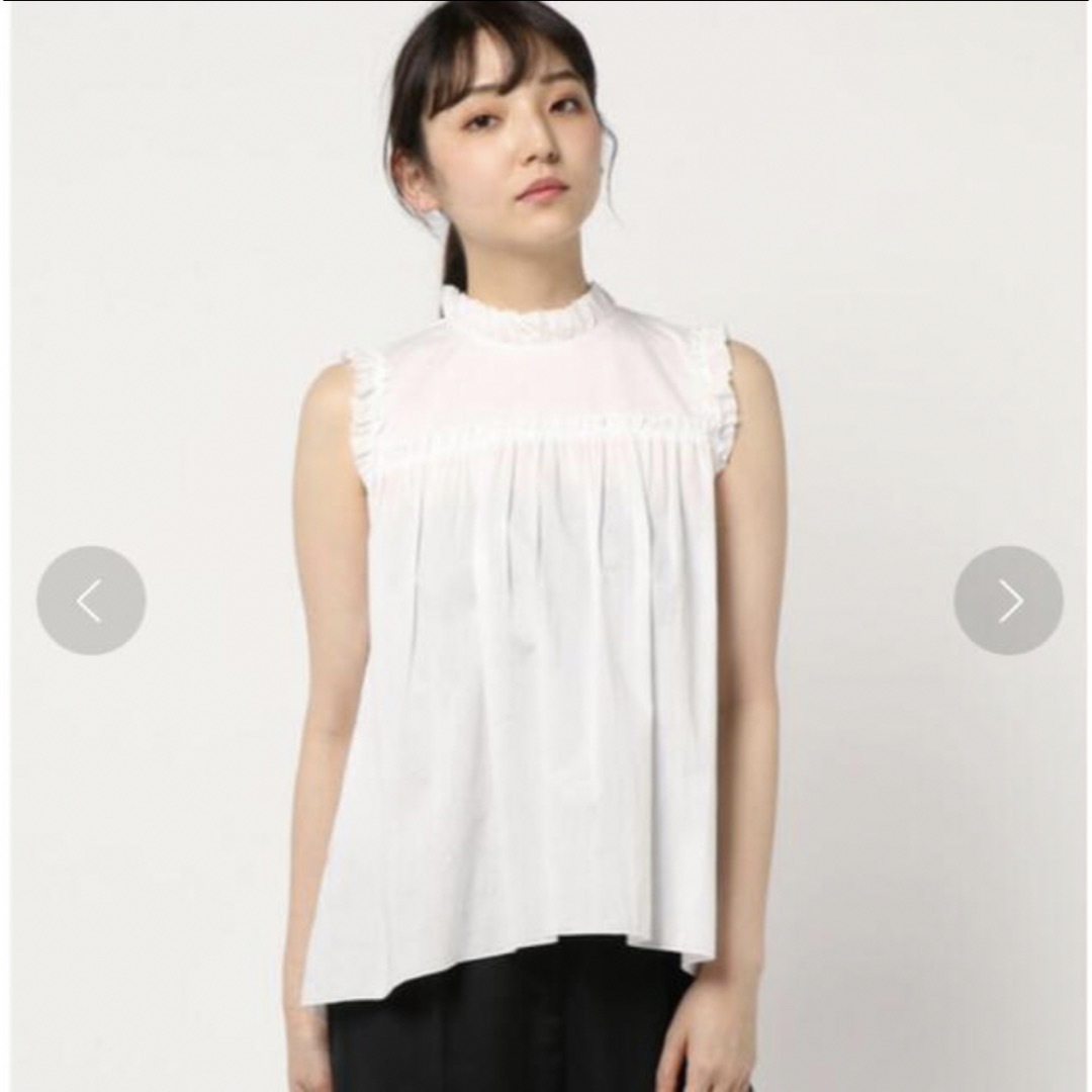 定価15400円❤️新品タグ付 ランバンオンブルー ギャザースリーブブラウス 新品 LANVIN ブラウス