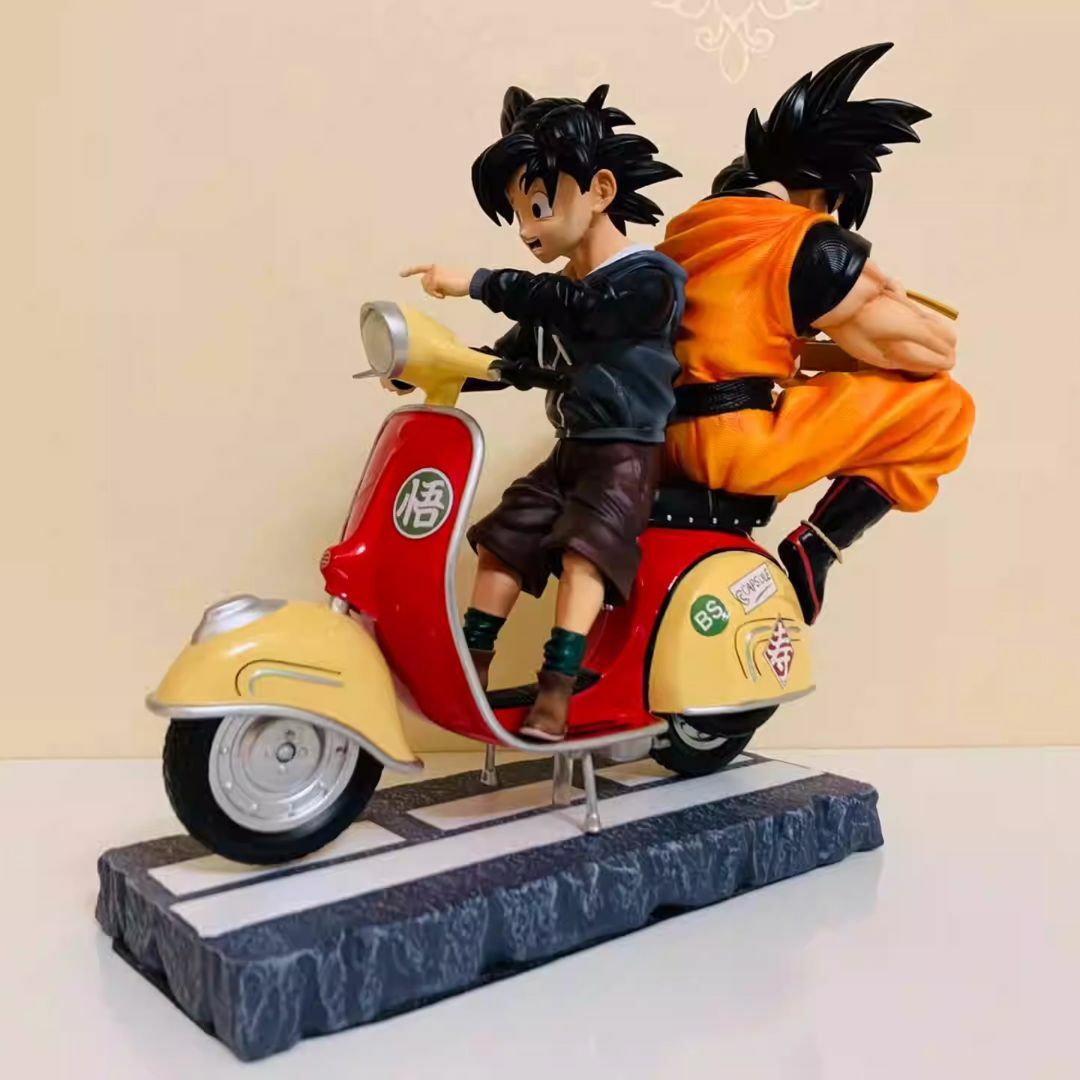 ドラゴンボール 孫悟空 悟飯 バイク フィギュア ガレージキット 1/6スケール