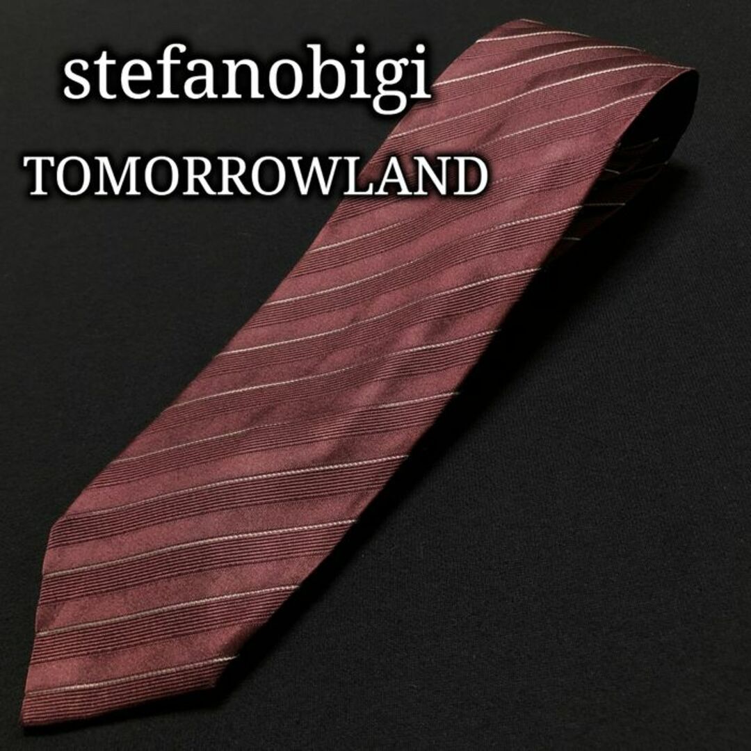 STEFANOBIGI(ステファノビジ)のトゥモローランド×ステファノビジ レジメンタル ネクタイ A102-H18 メンズのファッション小物(ネクタイ)の商品写真
