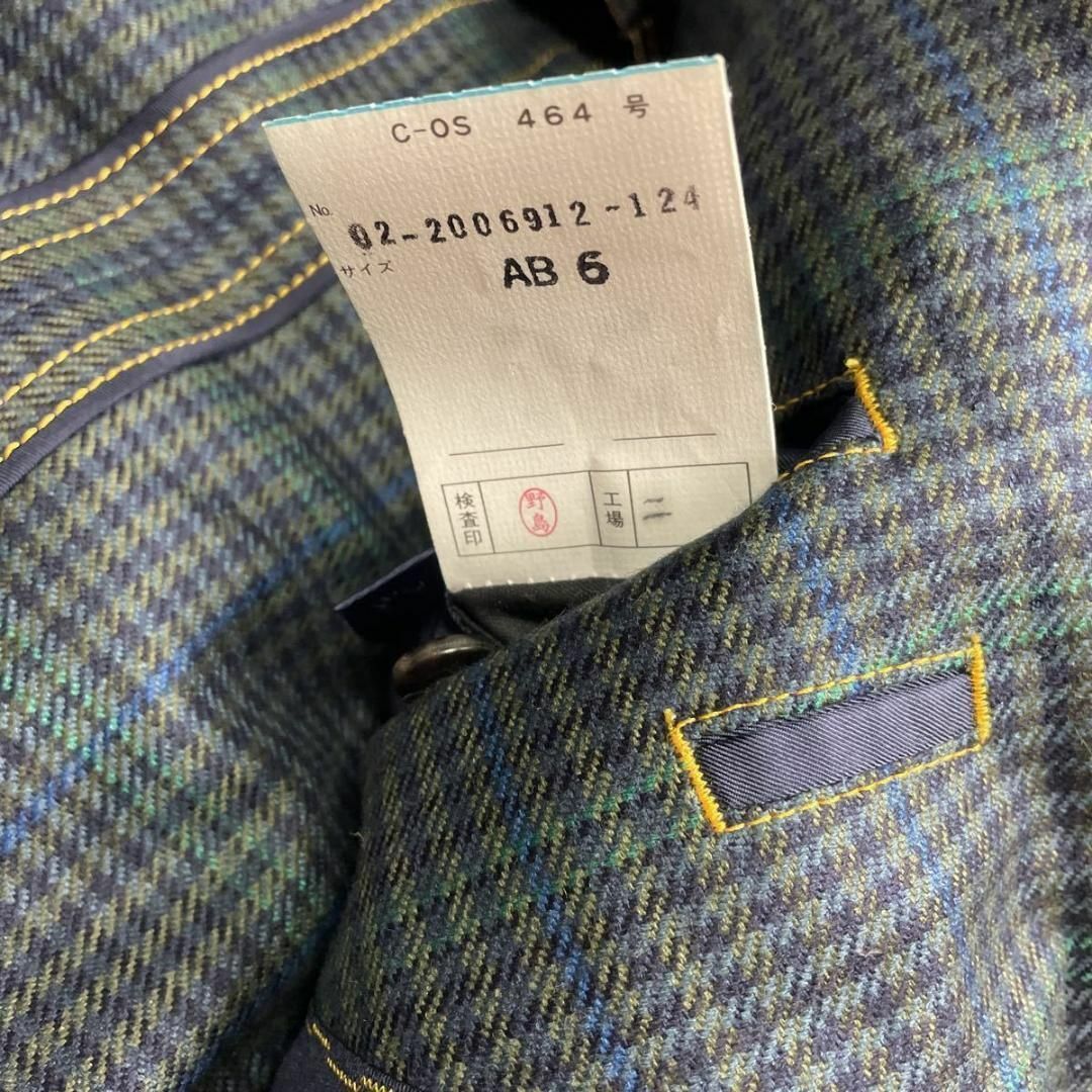 HENRY POOLE ダブルジャケット 銀ボタン XL 大きいサイズ シルク混