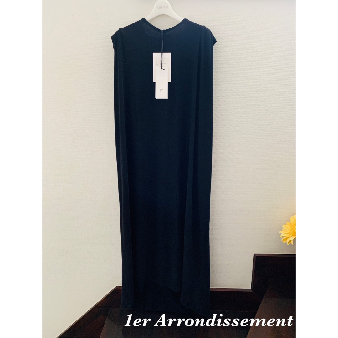 1er Arrondissement(プルミエアロンディスモン)の新品タグ付★1er Arrondissement★ロングワンピース★黒★夏 レディースのワンピース(ロングワンピース/マキシワンピース)の商品写真