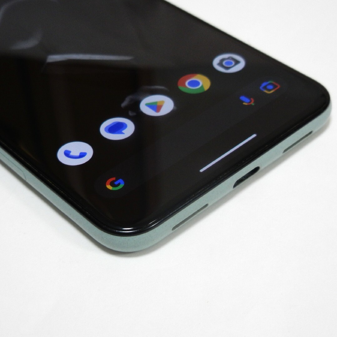 Google Pixel(グーグルピクセル)のSIMフリー Google Pixel 5 5G 128GB ソータセージ スマホ/家電/カメラのスマートフォン/携帯電話(スマートフォン本体)の商品写真