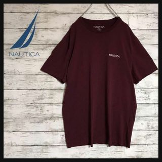 ノーティカ(NAUTICA)の【人気ブラウン】ノーティカ　刺繍ロゴ入りTシャツ　ゆるだぼ　D102(Tシャツ/カットソー(半袖/袖なし))