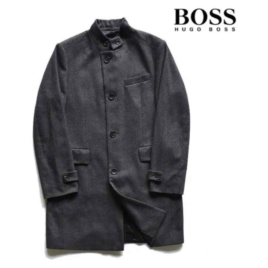 HUGO BOSS - 【美品】HUGO BOSS ヒューゴボス スタンドカラー メルトン