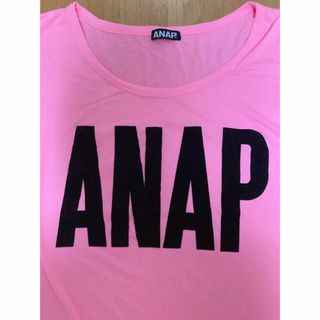 アナップ(ANAP)のANAP♡蛍光ピンクTシャツ(Tシャツ(半袖/袖なし))