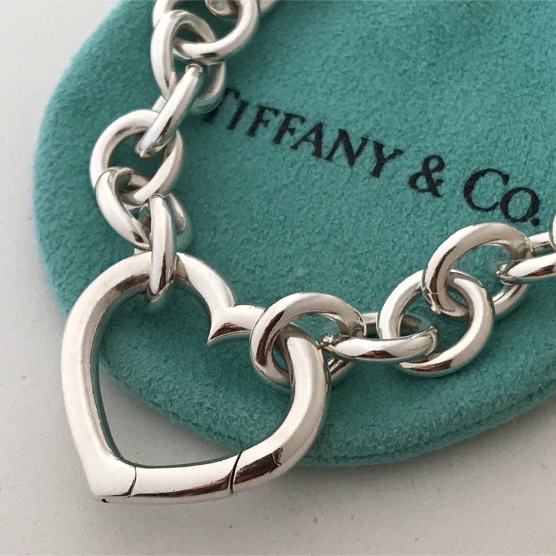 Tiffany & Co. - TIFFANY ラウンドリンク ハートクラスプ ネックレス