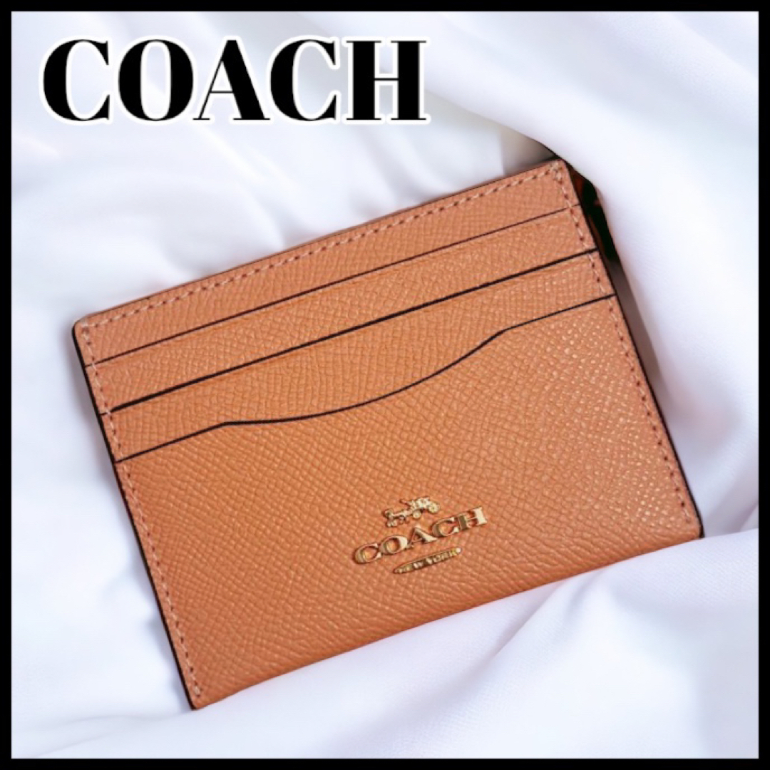 新品【COACH】コーチ スリム ID カード ケース 定期入れ 名刺入れ-