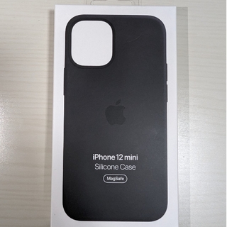 アップル(Apple)の【新品未開封】純正 iPhone 12 mini シリコーンケース ブラック(iPhoneケース)