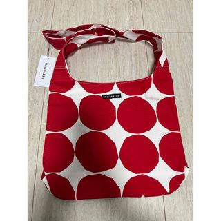 マリメッコ(marimekko)の新品marimekkoマリメッコショルダーバッグウニッコ柄　ドット　赤(ショルダーバッグ)