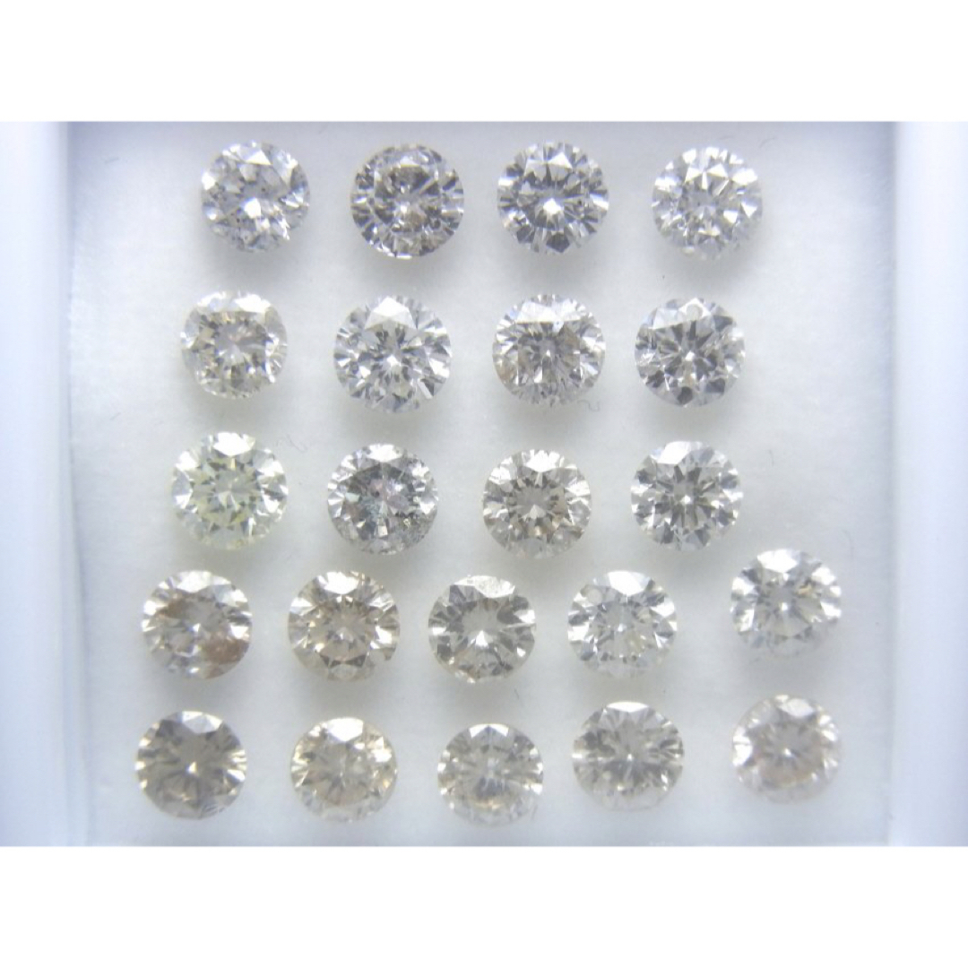 ホワイト・ブラウンカラー系 SI~Iクラス 合計2.80ct 天然