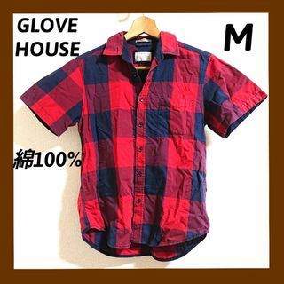 GLOVE HOUSE　チェックシャツ　Mサイズ　メンズ(シャツ)