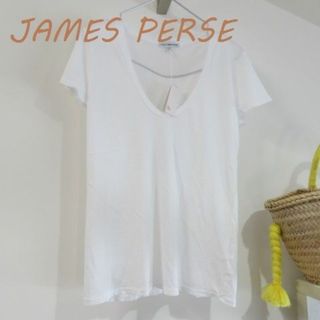 ジェームスパース(JAMES PERSE)の新品 JAMES PERSE ジェームスパース Tシャツ　白　１トゥモローランド(Tシャツ(半袖/袖なし))