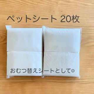 イオン(AEON)のおむつ替えマット　20枚　使い捨て　ペットシート (おむつ替えマット)