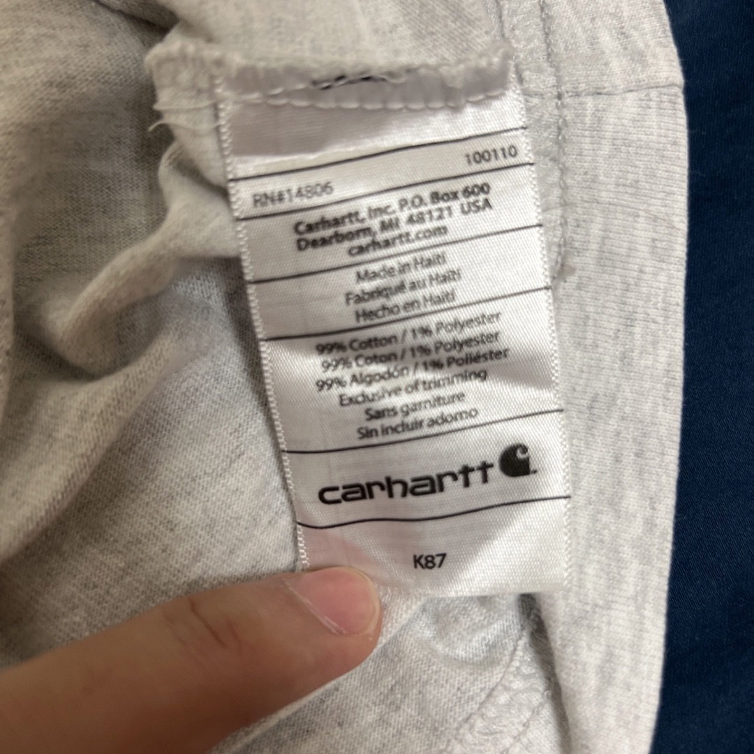 carhartt(カーハート)のCarhartt 半袖Tシャツ グレー オーバーサイズ メンズのトップス(Tシャツ/カットソー(半袖/袖なし))の商品写真