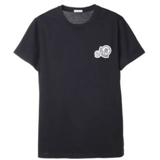 モンクレール　ベージュ　ワッペン　白Tシャツ