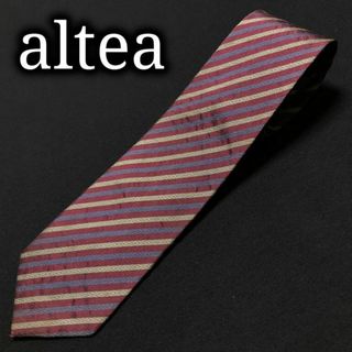 アルテア(ALTEA)のアルテア レジメンタル ワインレッド ネクタイ ナロータイ A102-J16(ネクタイ)