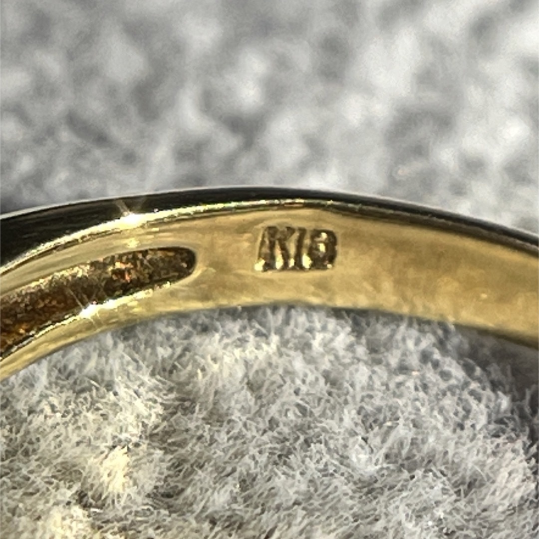 18Kゴールド　南洋真珠　パールリング　ゴールデン　10.46mm レディースのアクセサリー(リング(指輪))の商品写真