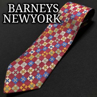 バーニーズニューヨーク(BARNEYS NEW YORK)のバーニーズニューヨーク フラワー ワインレッド ネクタイ A102-K04(ネクタイ)