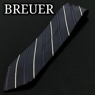 ブリューワー(BREUER)のブリューワー レジメンタル ネイビー ネクタイ A102-K10(ネクタイ)