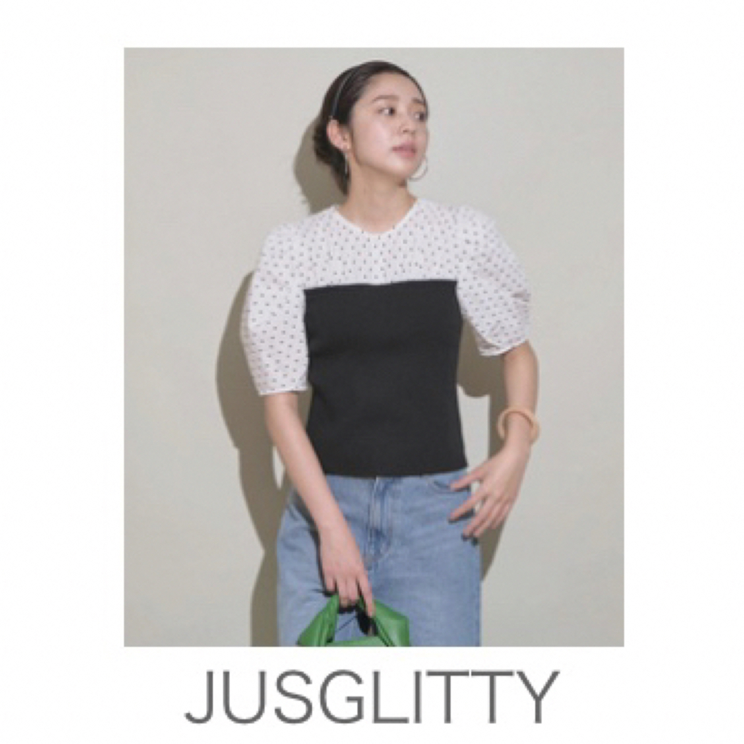 JUSGLITTY - JUSGLITTY ビスチェドッキングプルオーバー(D57)XQMの通販
