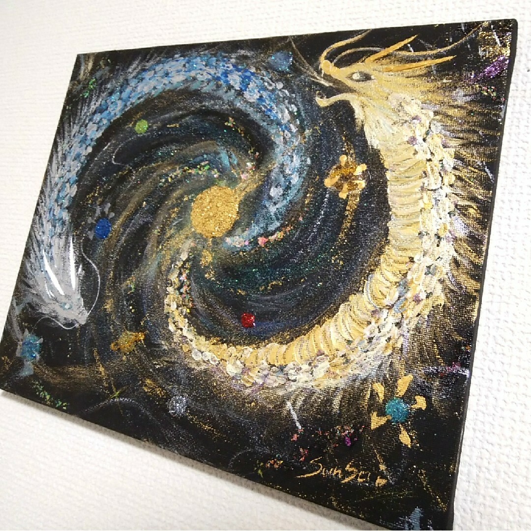風水開運画*白蛇ブラザーズ 札束&金貨 太陽 二重 金運 健康 繁栄 風水開運画*白蛇ブラザーズ 札束&金貨 太陽 二重 金運 健康 繁栄