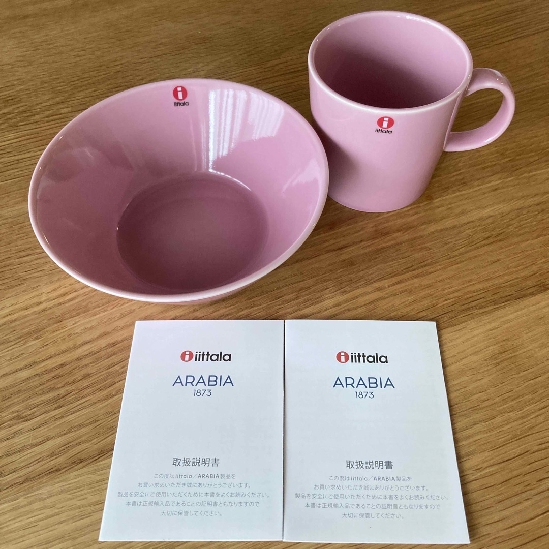 iittala(イッタラ)の【限定品】3点セット　イッタラ　ティーマ  ローズ インテリア/住まい/日用品のキッチン/食器(食器)の商品写真